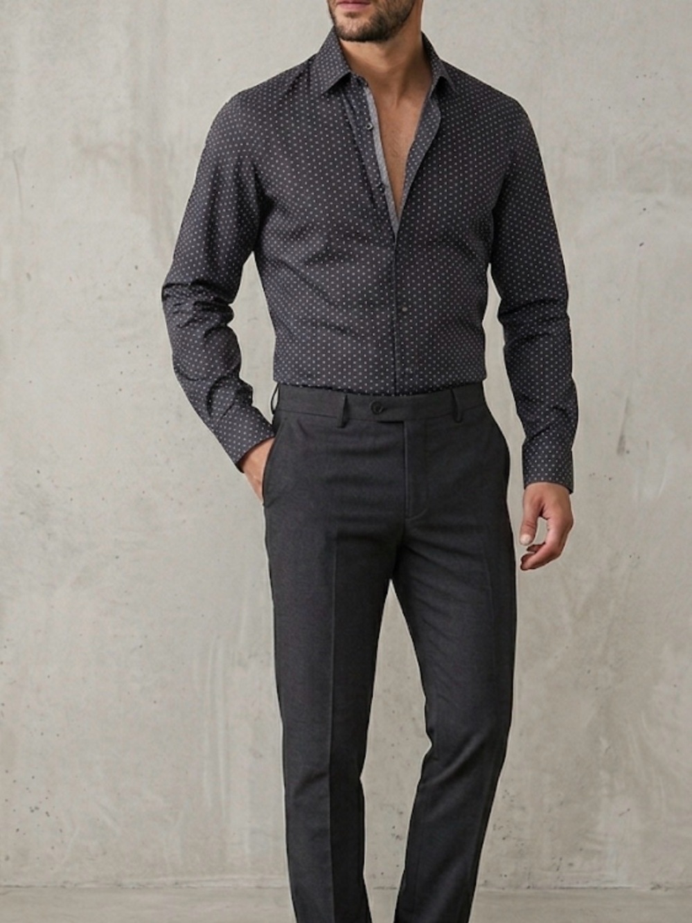 H&M Men's Dress Shirt - Slim Fit